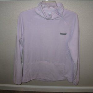 COLUMBIA LADIES PINK FLEECE Neck Zipper Pullover
